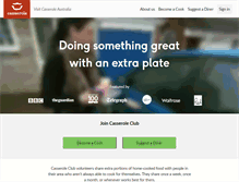 Tablet Screenshot of casseroleclub.com